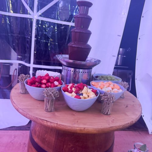 Schokobrunnen mit Obst